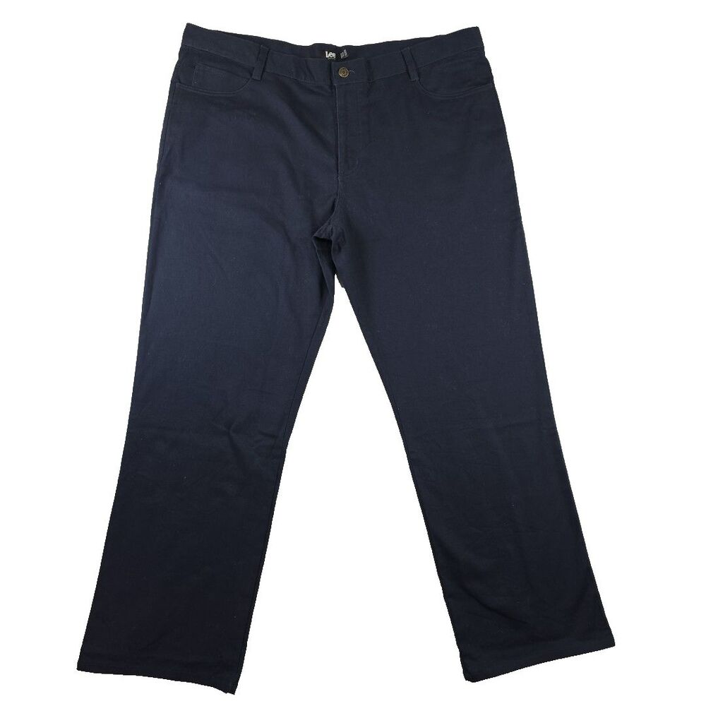 Lee Uniforms Men's Skinny Leg 5 Pocket Jeans Pants 42x30 Stretch Navy Blue NWT - Picture 3 of 7